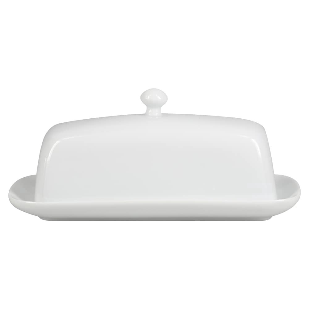 slide 3 of 6, Dash of That Covered Butter Dish White, 1 ct