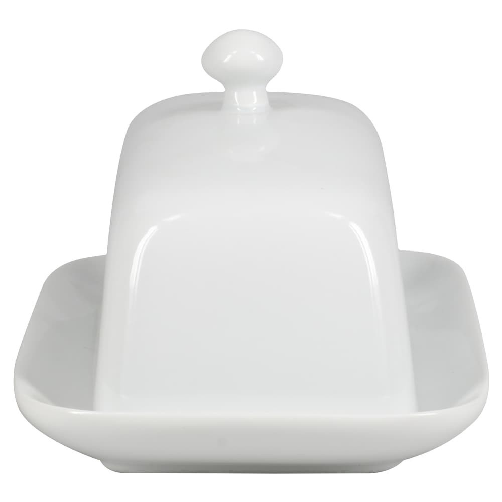 slide 1 of 6, Dash of That Covered Butter Dish White, 1 ct