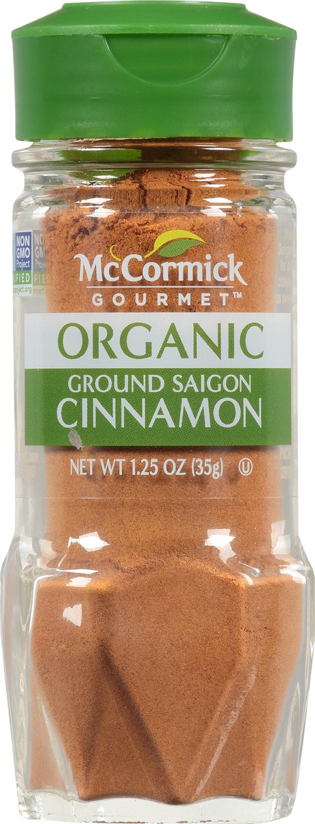 slide 4 of 7, McCormick Gourmet Organic Ground Saigon Cinnamon, 1.25 oz, 1.25 oz