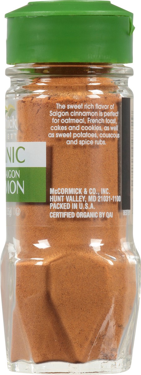 slide 6 of 7, McCormick Gourmet Organic Ground Saigon Cinnamon, 1.25 oz, 1.25 oz