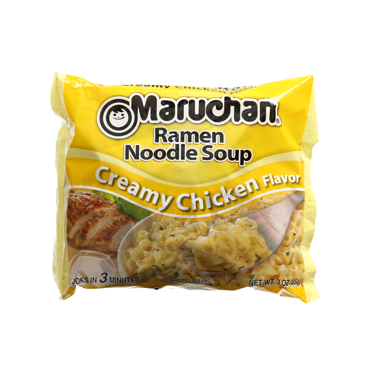 slide 1 of 7, Maruchan Creamy Chicken Flavor Ramen Noodle Soup, 3 oz