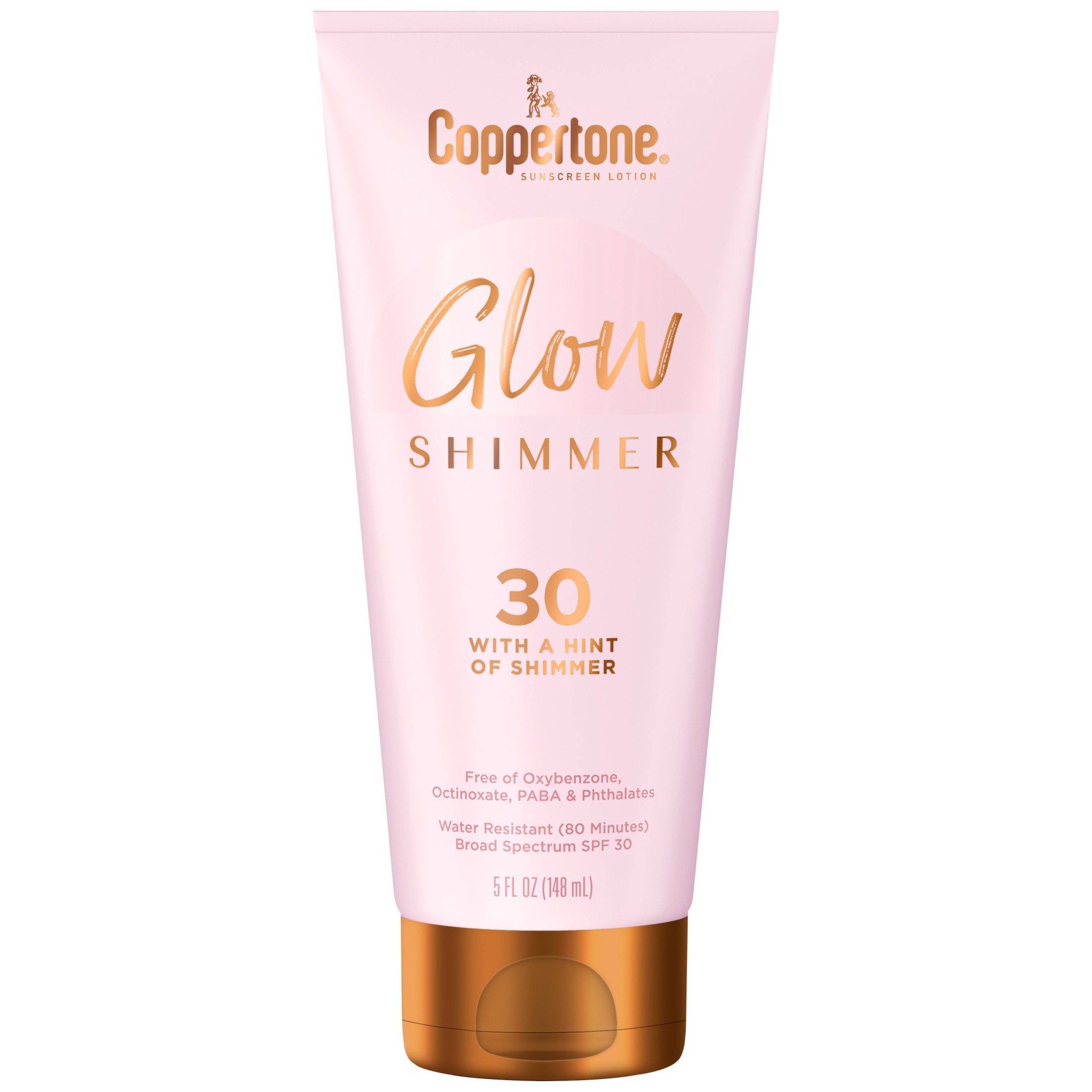 slide 1 of 4, Coppertone Sunscreen Lotion, with Shimmer, SPF 30, 5 Ounce, 5 fl oz