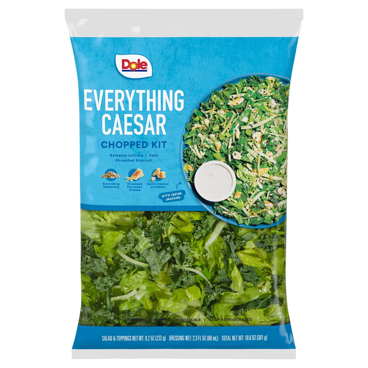 slide 1 of 1, Dole Everything Caesar Chopped Kit 10.6 oz, 10.6 oz