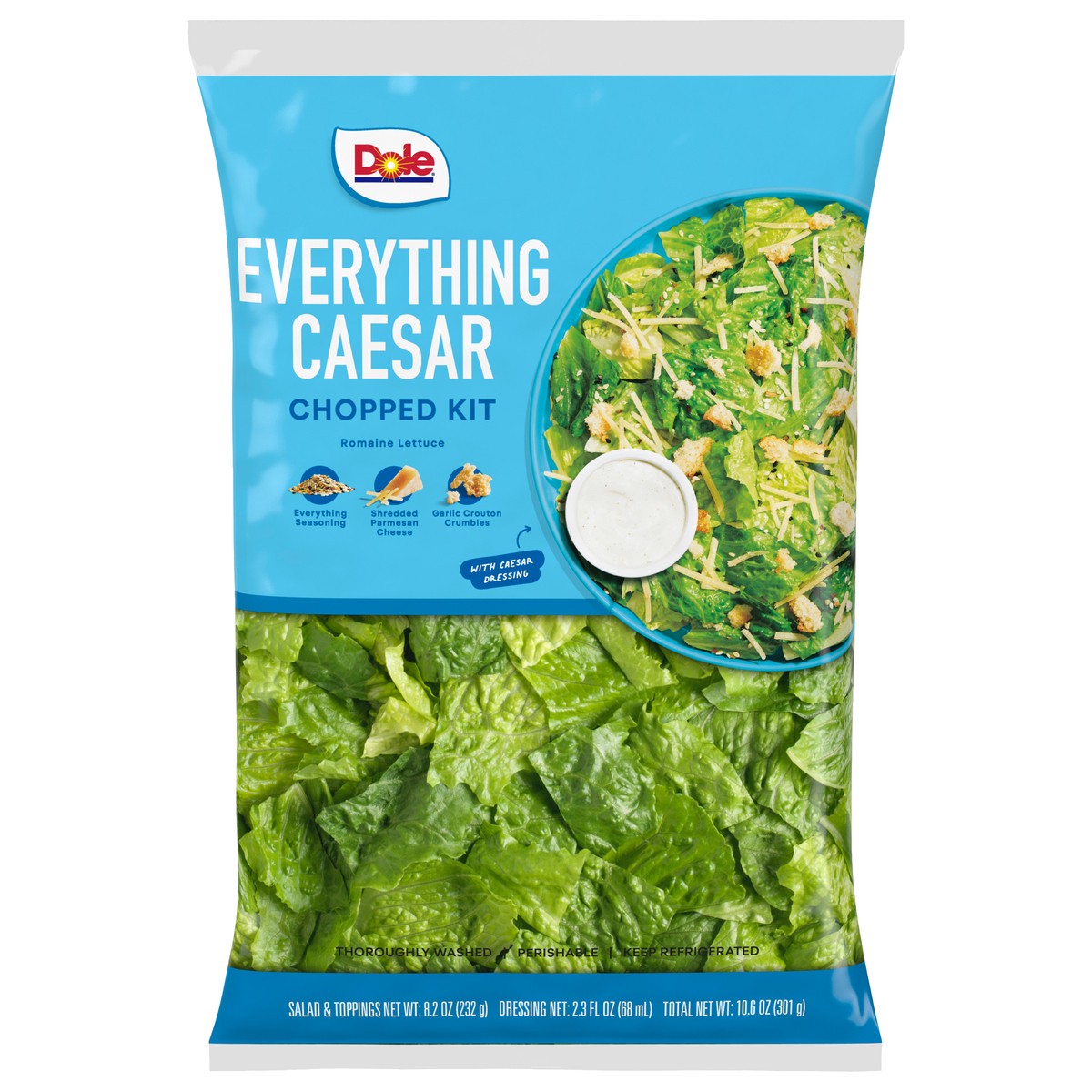 slide 1 of 1, Dole Everything Caesar Chopped Kit 10.6 oz, 10.6 oz