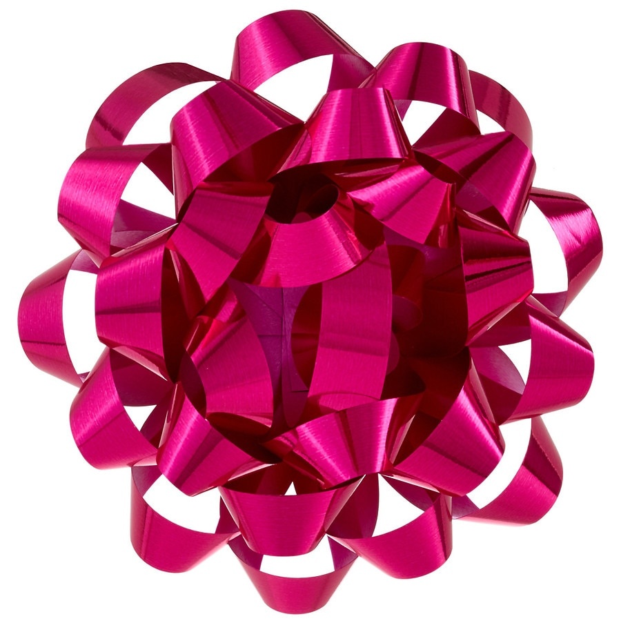 slide 1 of 1, Hallmark Gift Bow, Hot Pink Metallic, 1 ct