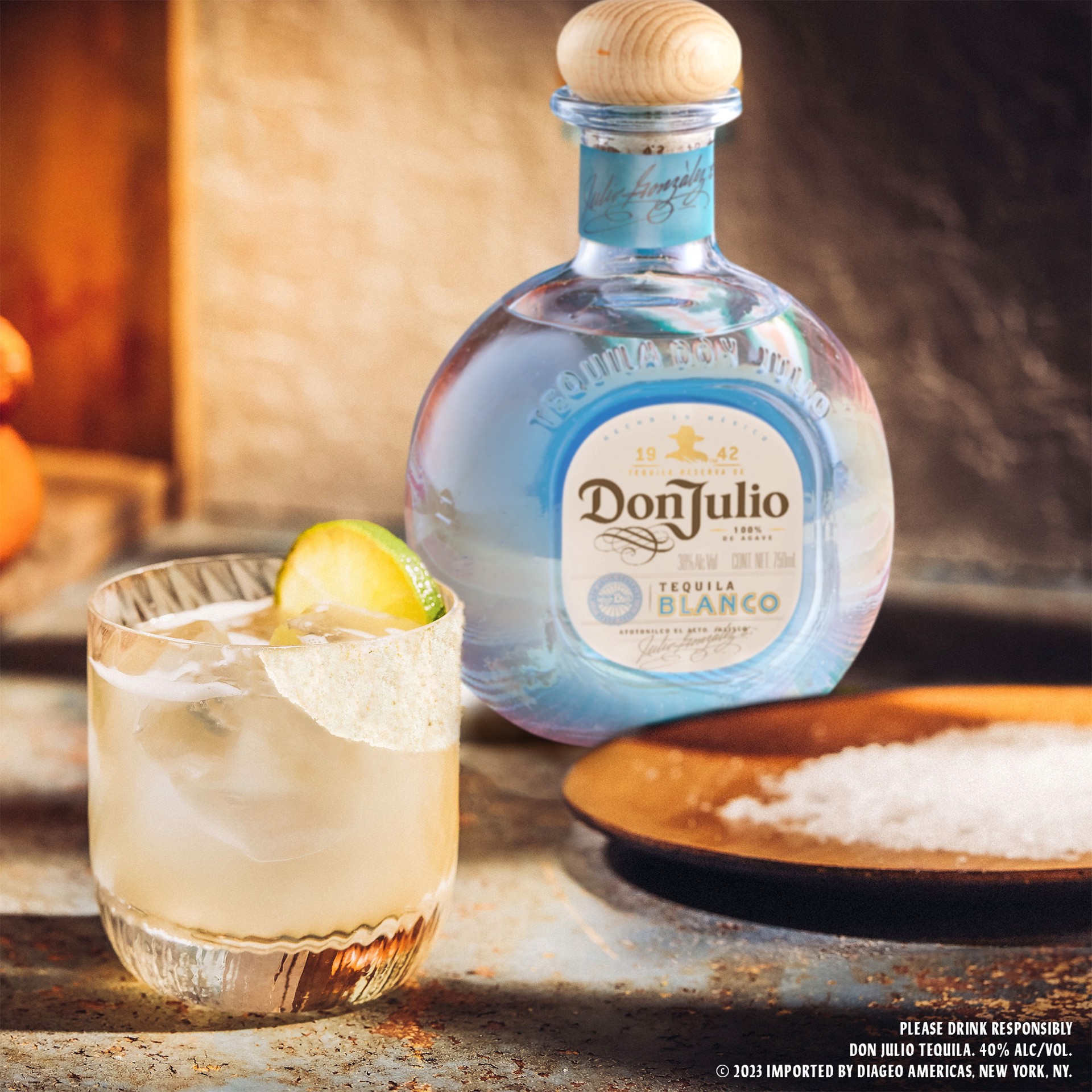 slide 5 of 5, Don Julio Blanco Tequila, 750 mL Bottle With Two Filthy Food 8 oz Margarita Mix Pouches, 750 ml