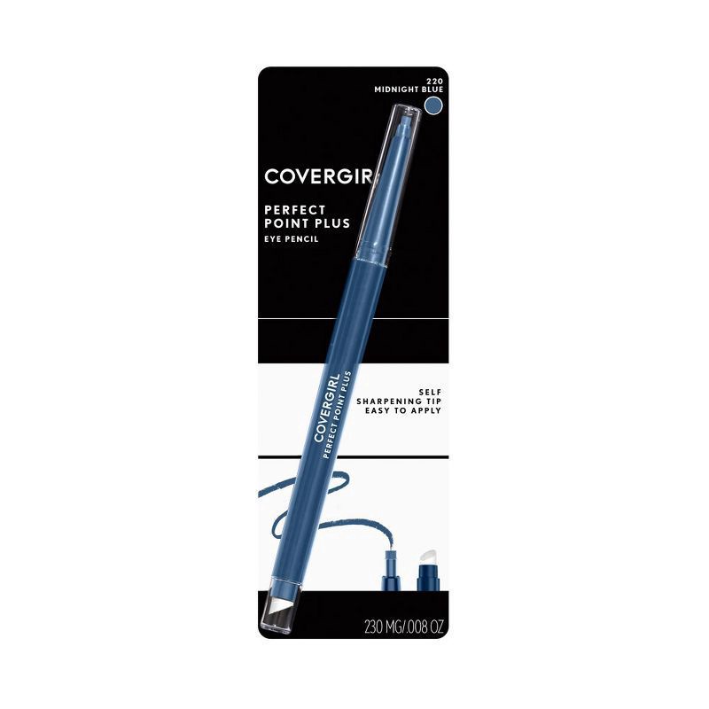 slide 2 of 8, Covergirl Perfect Point Plus Eyeliner Pencil - Midnight Blue - 0.008oz, 1 ct