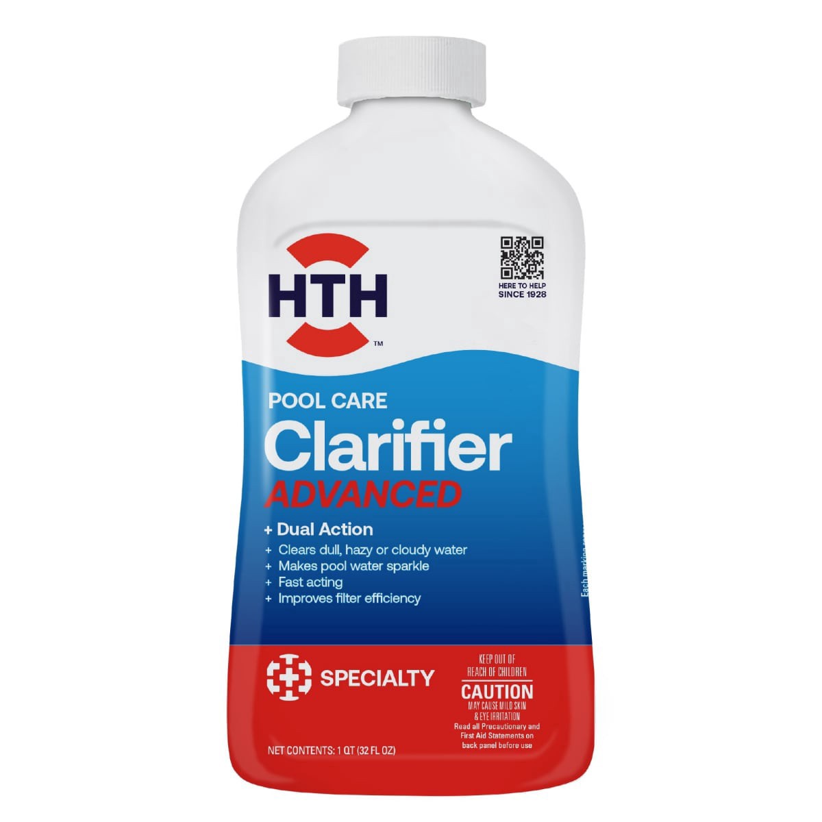 slide 1 of 5, Hth Pool Care Clarifier Advanced, 1 qt