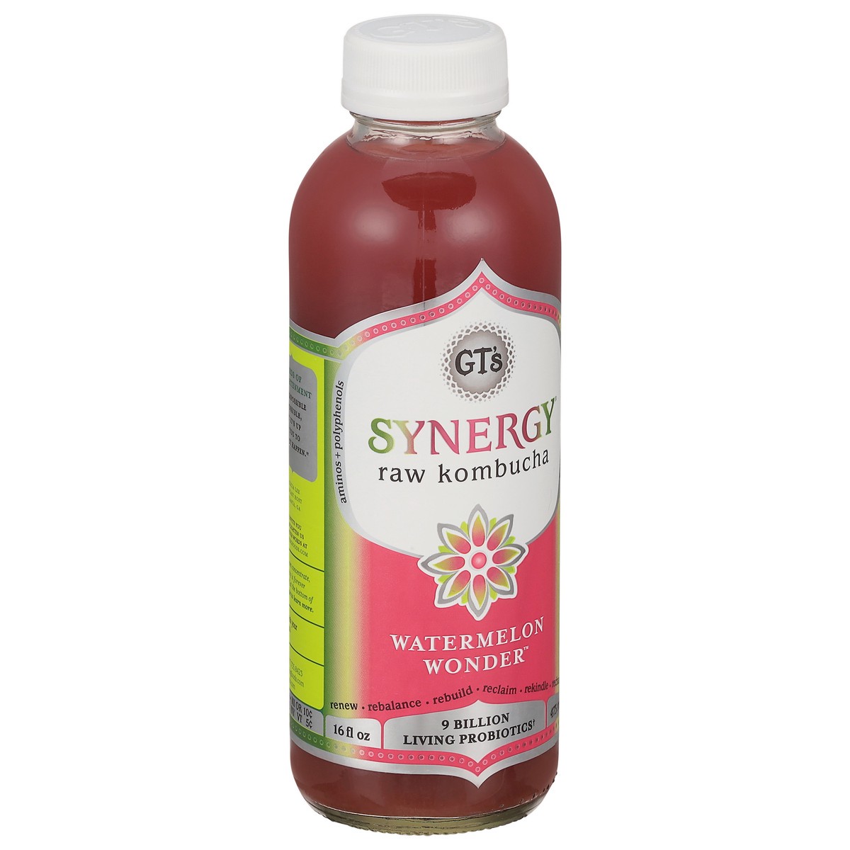 slide 11 of 13, GT's Watermelon Wonder Kombucha 16 fl oz, 16 fl oz
