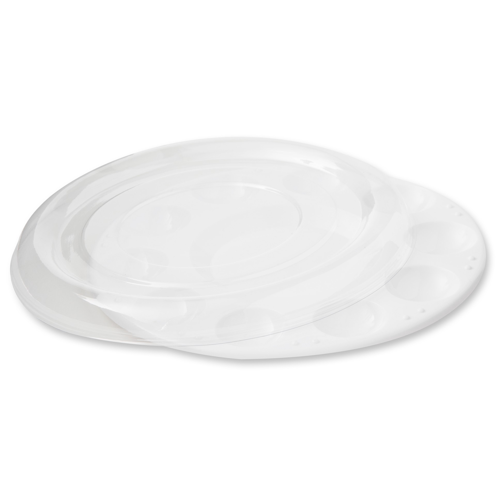 slide 6 of 6, 10-Well Paint Palette With Lid By Craft Smart, 1 ct