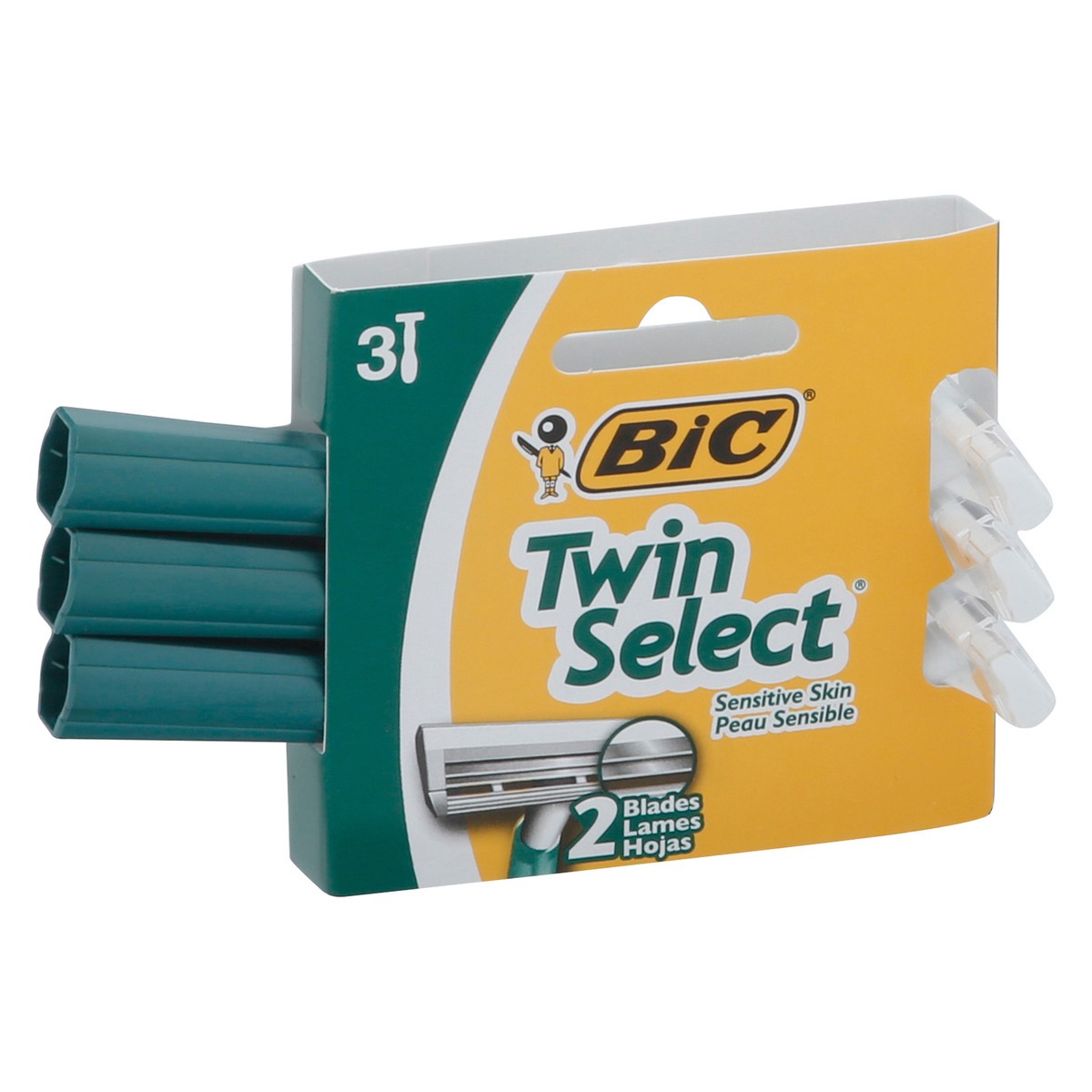slide 11 of 11, BIC Twin Select Sensitive Skin Razors 3 ea, 3 ct