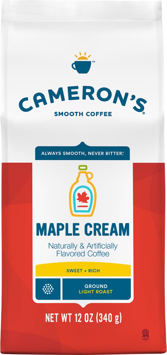 slide 2 of 7, Cameron's Light Roast Ground Maple Cream Coffee 12 oz, 12 oz