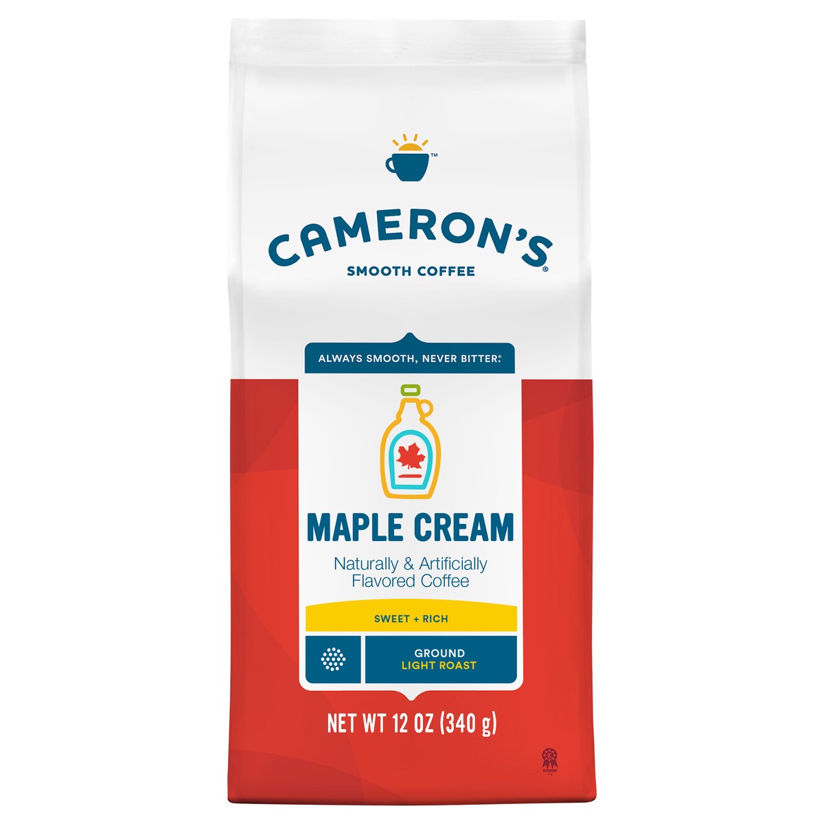 slide 7 of 7, Cameron's Light Roast Ground Maple Cream Coffee 12 oz, 12 oz