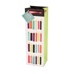 Cakewalk Birthday Candle Wine Bag