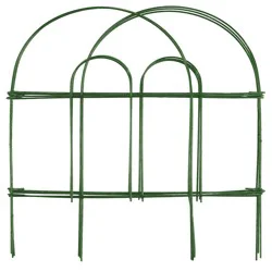 Garden Craft 0.25 in x 96 in x 18 in Green Metal Steel Border Fencing