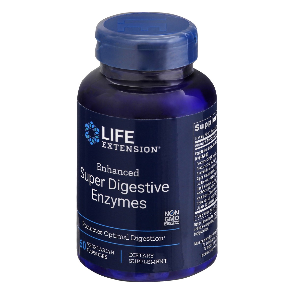 slide 6 of 9, Life Extension Enhanced Super Digestive Enzymes 60 Vegetarian Capsules, 60 ct