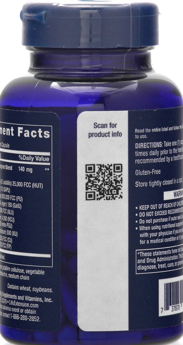 slide 9 of 9, Life Extension Enhanced Super Digestive Enzymes 60 Vegetarian Capsules, 60 ct