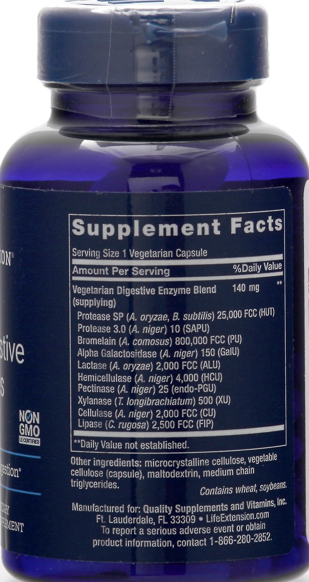 slide 4 of 9, Life Extension Enhanced Super Digestive Enzymes 60 Vegetarian Capsules, 60 ct