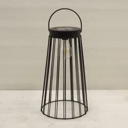 ROOM & RETREAT Rr 14" Metal Outdoor Solar Lantern