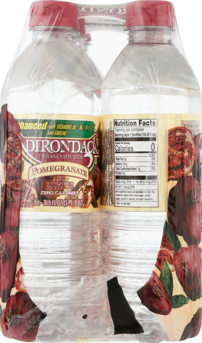 slide 7 of 10, Adirondack Pomegranate Enhanced Water, 6 ct; 16.9 fl oz