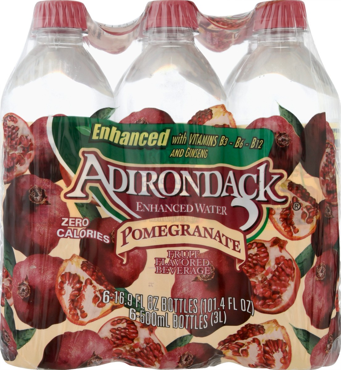 slide 10 of 10, Adirondack Pomegranate Enhanced Water, 6 ct; 16.9 fl oz