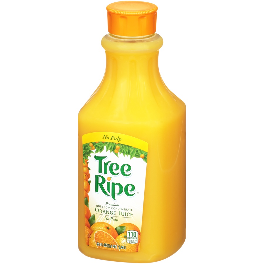 slide 2 of 8, Tree Ripe No Pulp Oj, 52 oz