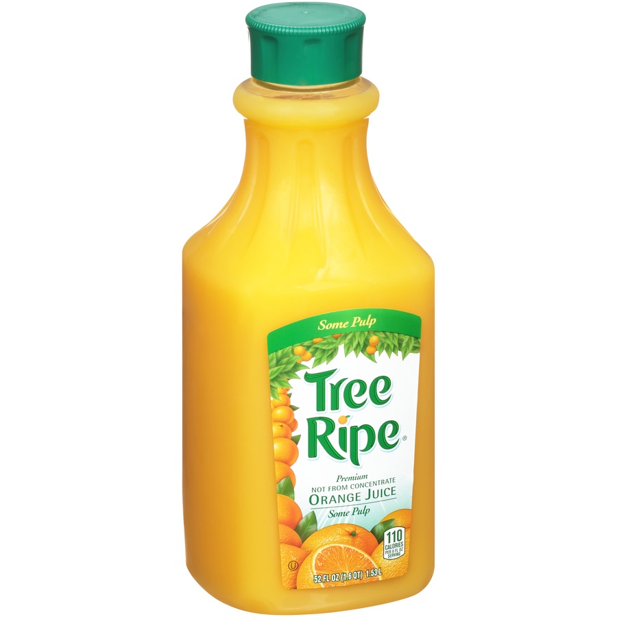 slide 2 of 8, Tree Ripe Oj Some Pulp, 52 oz