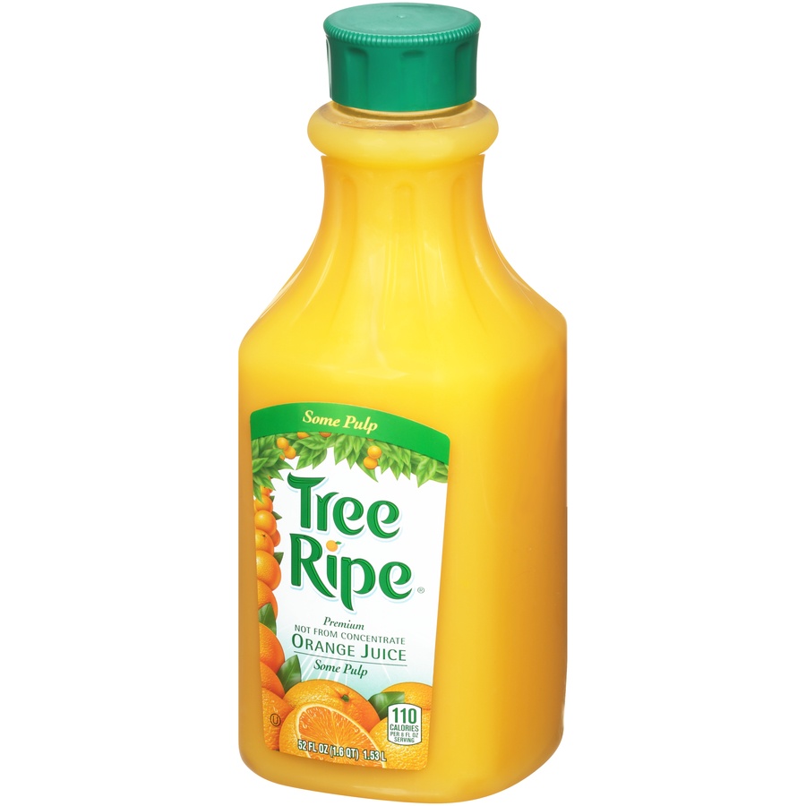 slide 3 of 8, Tree Ripe Oj Some Pulp, 52 oz