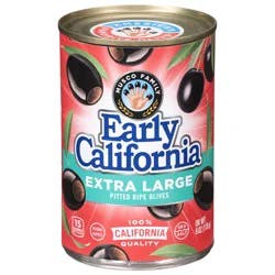 Early California Pitted Ripe Extra Large Olives 6 oz