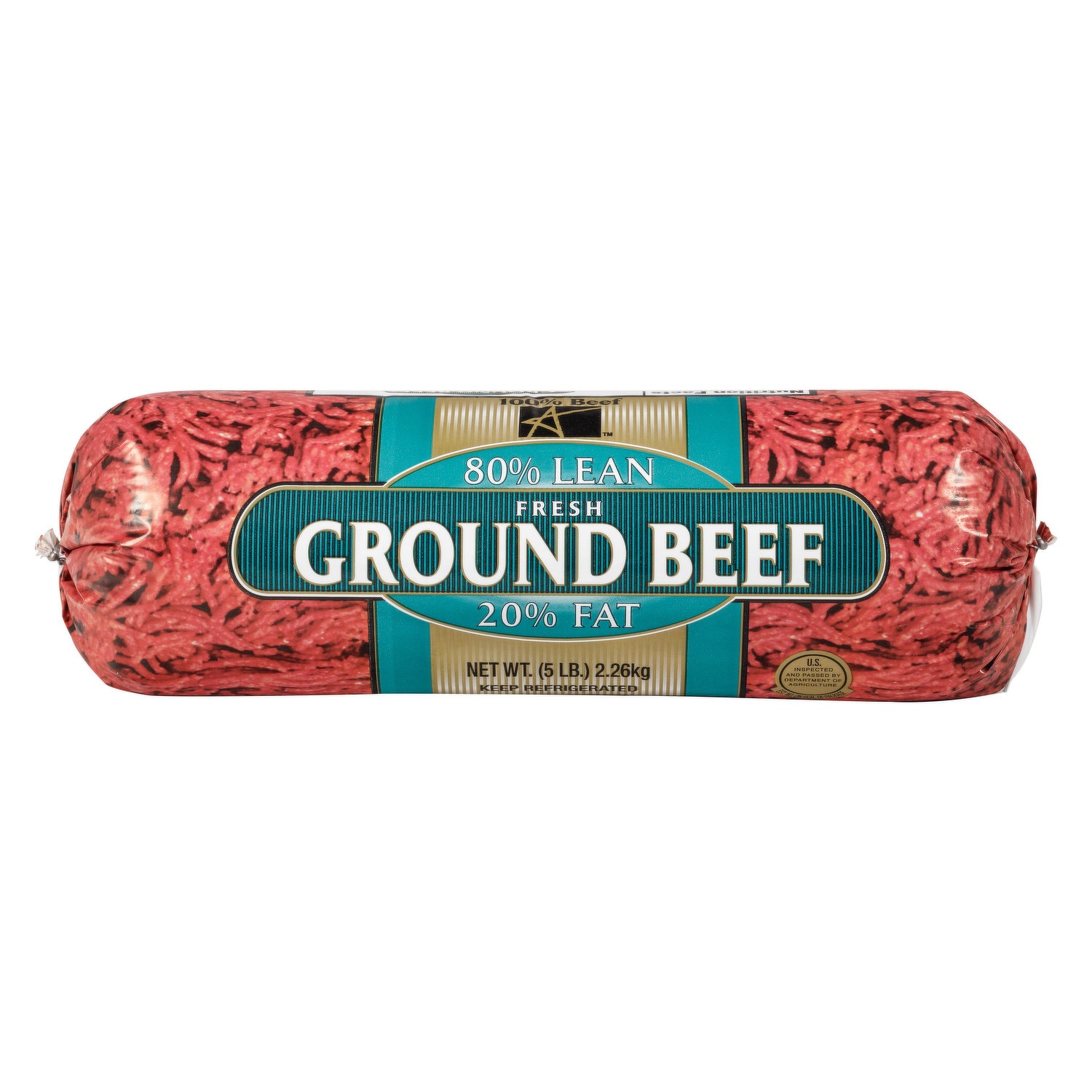 slide 1 of 1, AFG 80% Lean Ground Beef, 5 Pound, 5 lb