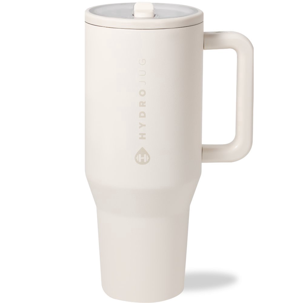 slide 1 of 1, HydroJug Traveler Tumbler - Cream, 40 oz