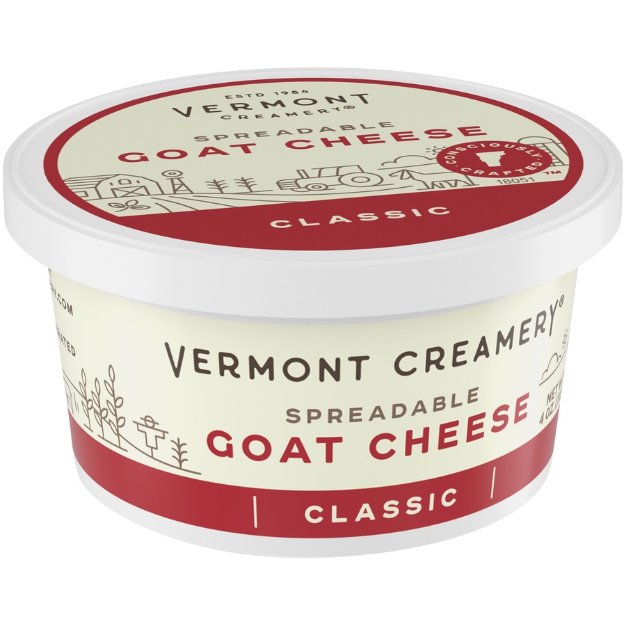 slide 2 of 8, Vermont Cheese, Creamy Goat, Classic, 4 oz