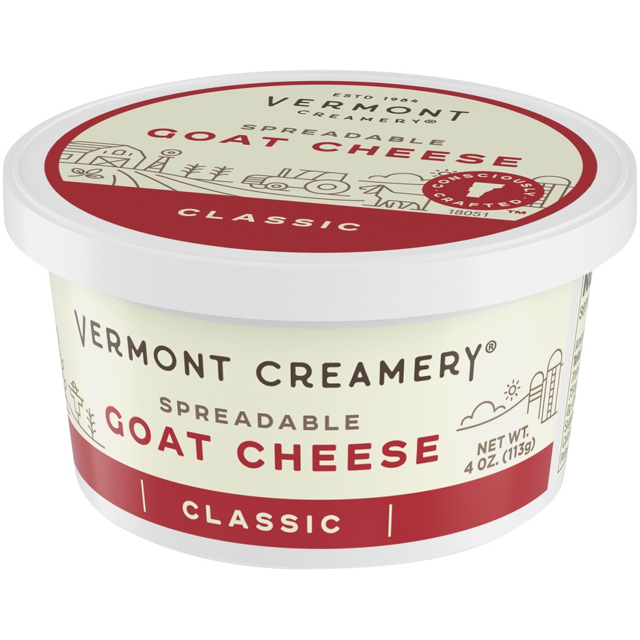 slide 3 of 8, Vermont Cheese, Creamy Goat, Classic, 4 oz