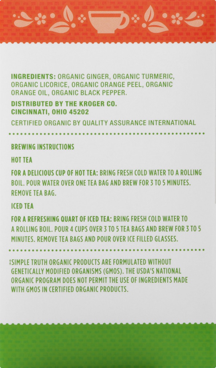 slide 5 of 12, Simple Truth Organic Herbal Tea - 20 ct, 20 ct