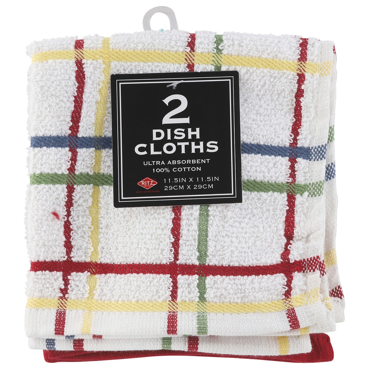slide 3 of 4, Ritz Paprika Multi Check Dish Cloths 2 Each, 2 ct