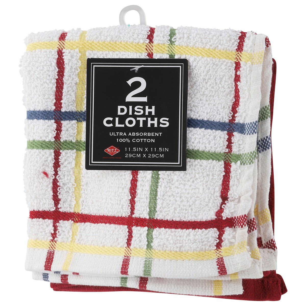 slide 2 of 4, Ritz Paprika Multi Check Dish Cloths 2 Each, 2 ct