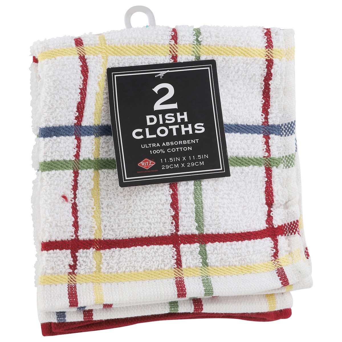 slide 4 of 4, Ritz Paprika Multi Check Dish Cloths 2 Each, 2 ct