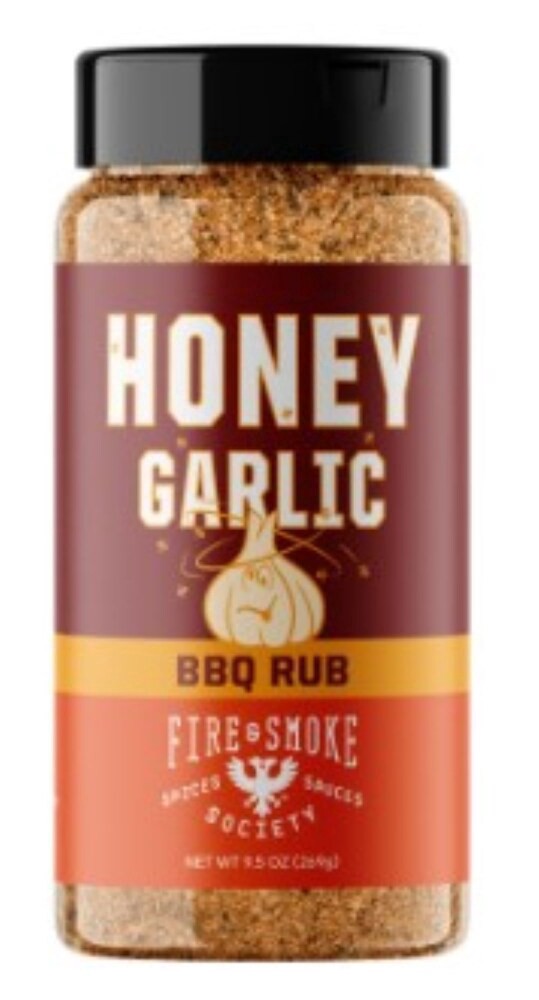 slide 1 of 4, Fire & Smoke Society Honey Garlic Sweet BBQ Rub 6.5 oz, 6.5 oz