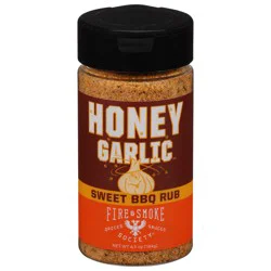 Fire & Smoke Society Honey Garlic Sweet BBQ Rub 6.5 oz