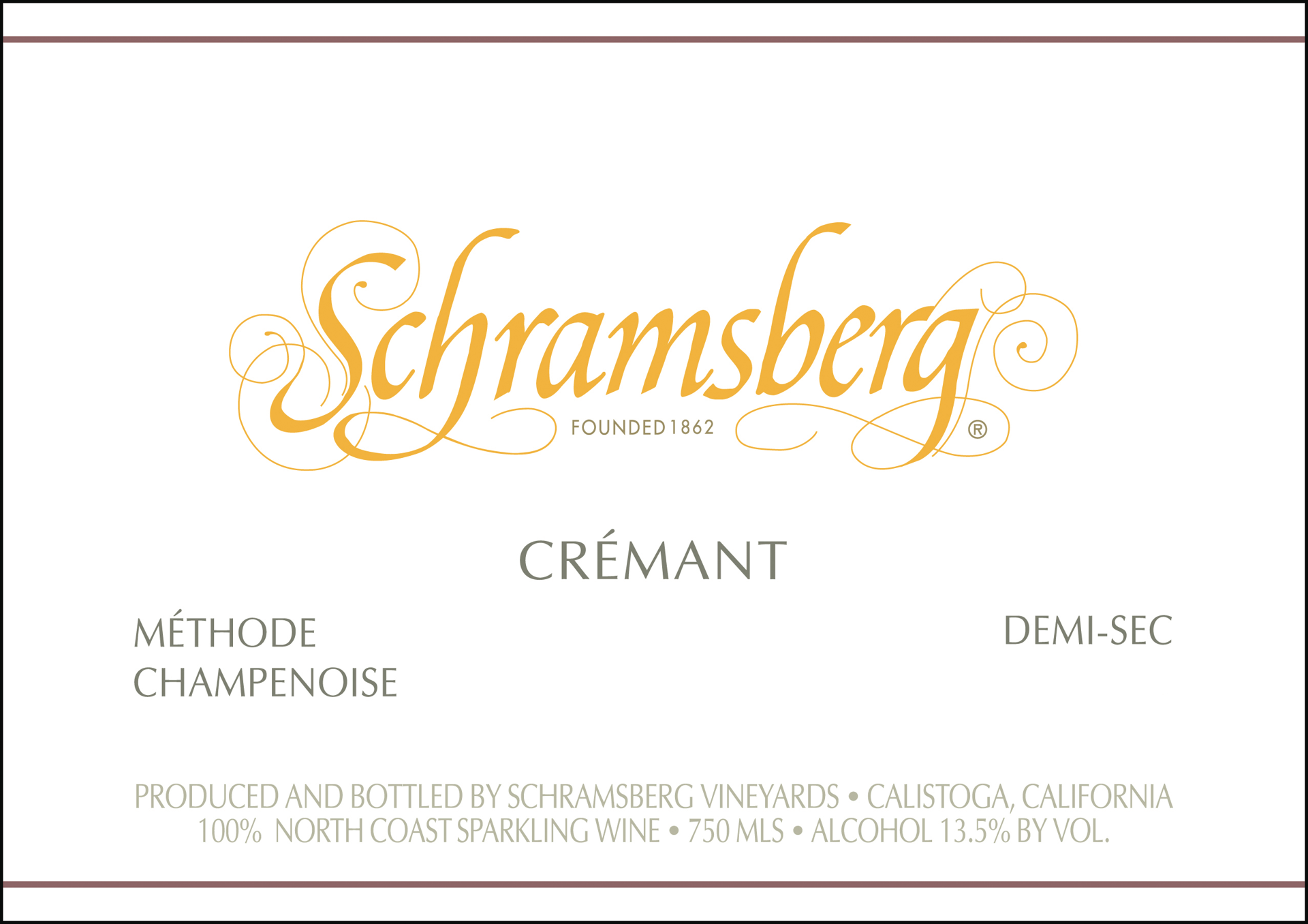 slide 10 of 10, Schramsberg Vineyards Vineyards Crémant Demi-sec Napa Valley, 750 ml