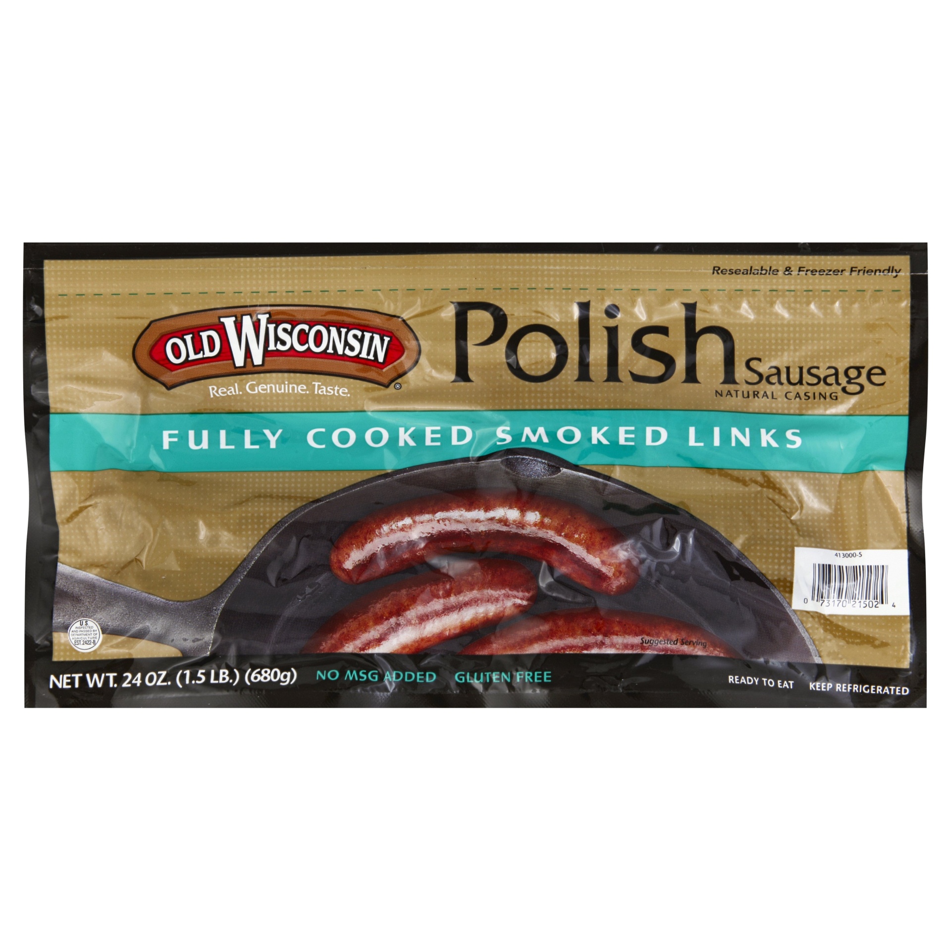 slide 1 of 1, Old Wisconsin Smoked Polish Sausage, 28 oz