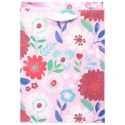 American Greetings Pink Floral Medium Gift Bag - 1 ct