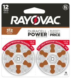 Rayovac Size 312 Hearing Aid Batteries