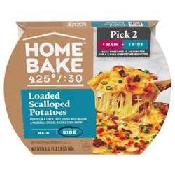 HomeBake 425°/:30 Loaded Scalloped Potatoes Frozen Side Dish, 19.8 oz Box