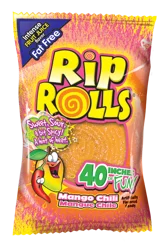 Rip Rolls Mango Chili Sour and Sweet Chewy Candy