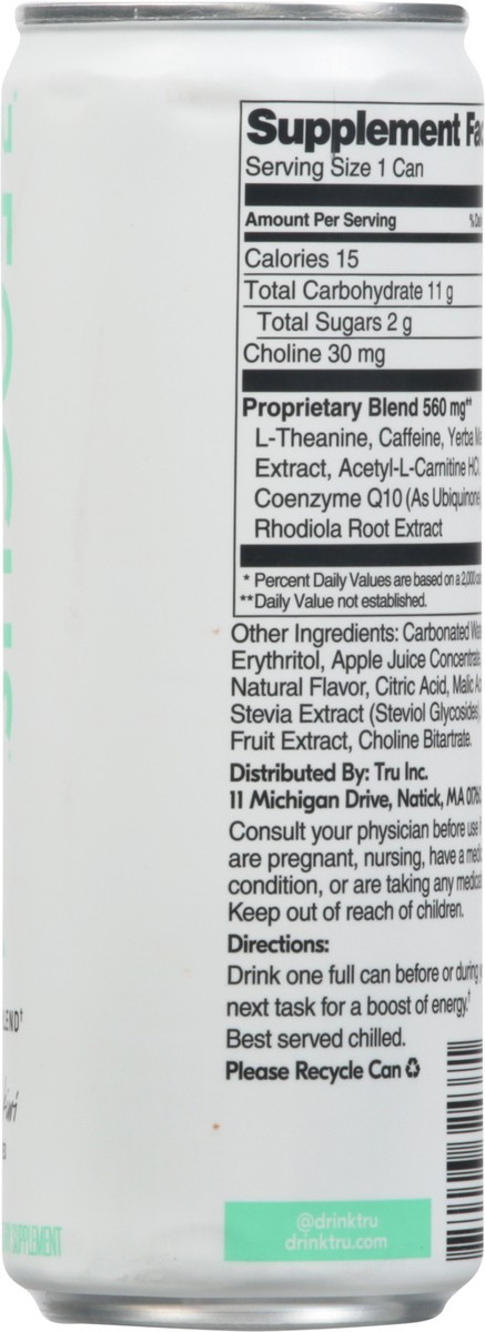 slide 6 of 9, Tru Focus Enhanced Apple Kiwi Flavored Sparkling Beverage - 12 fl oz, 12 fl oz