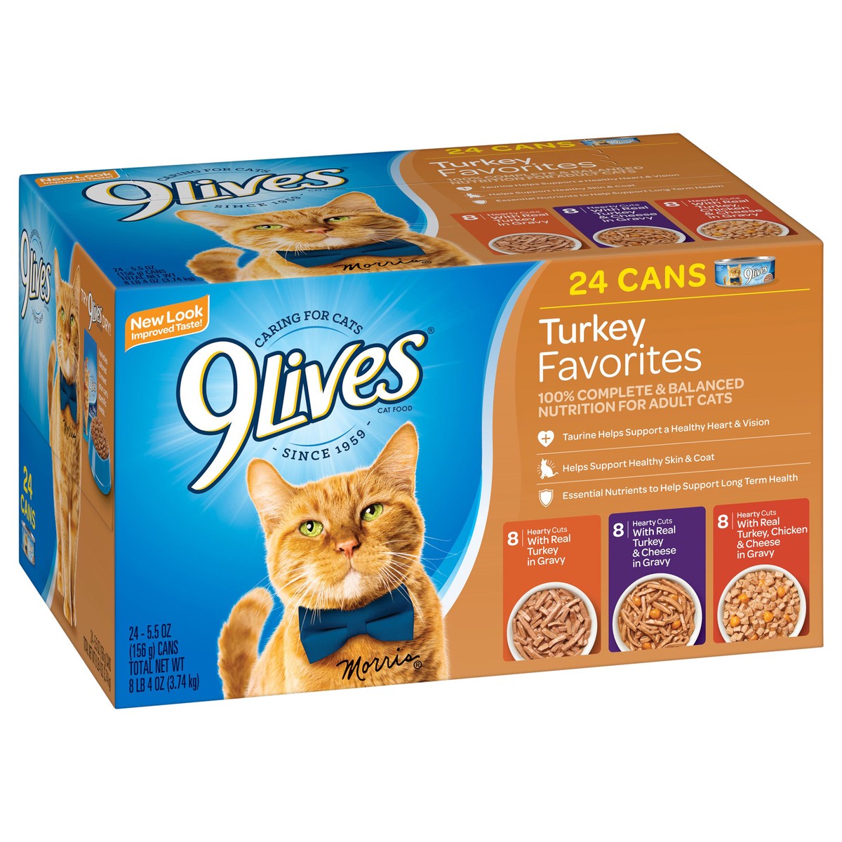 slide 8 of 8, 9Lives Turkey Favorites 24Ct, 24 ct