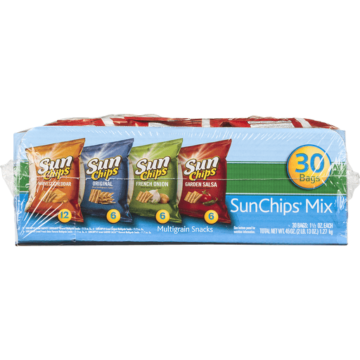 slide 6 of 9, Frito-Lay Sun Chips Variety Mix, 30 ct; 1.5 oz