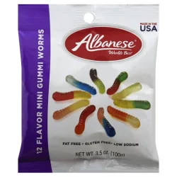 Albanese Gummi Worms, 12 Flavor, Mini