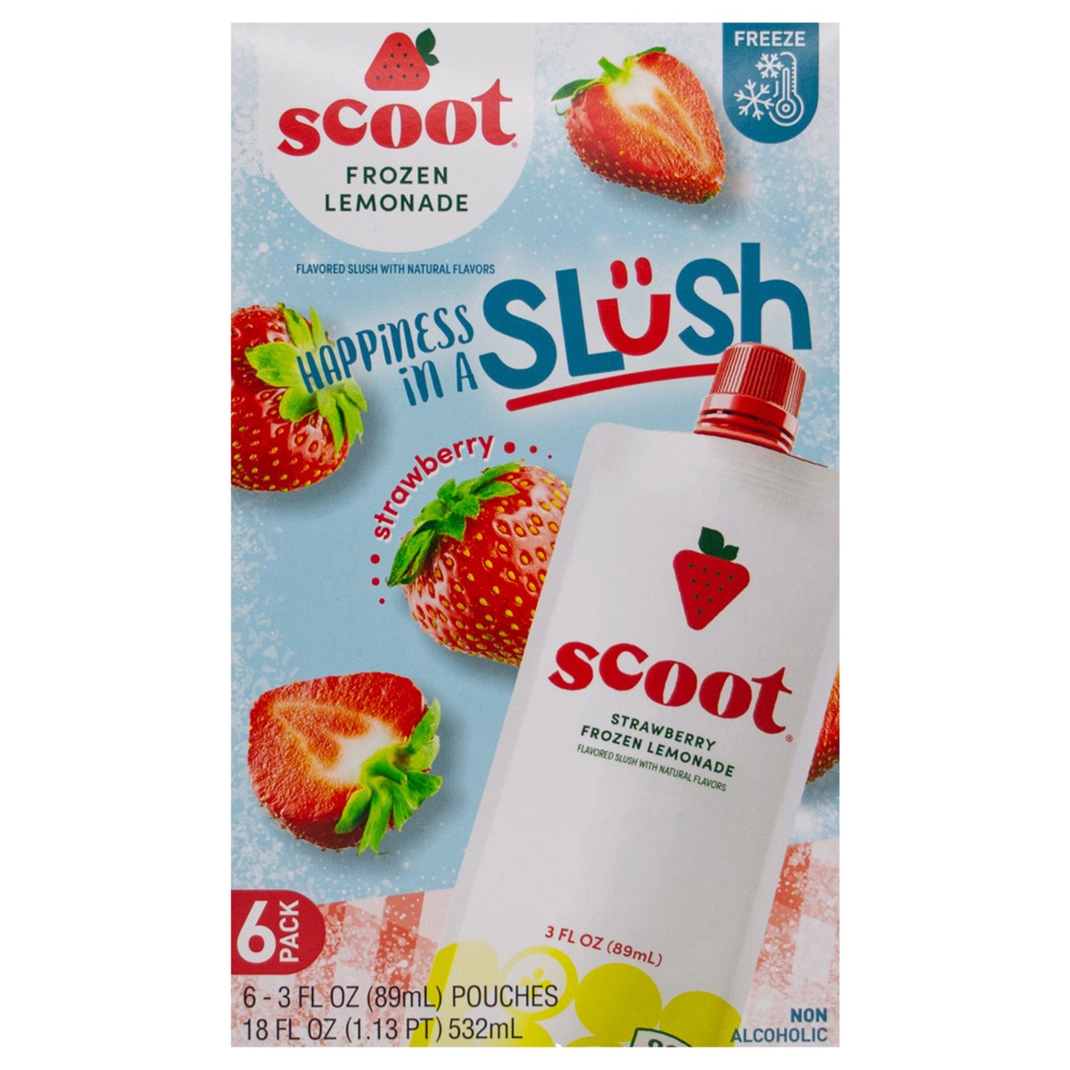 slide 2 of 10, Scoot Strawberry Lemonade Pouches, 18 oz